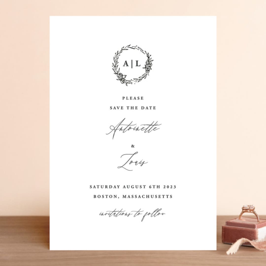 "Antoinette" - Save the Dates in Ivory by lulu and isabelle - Front