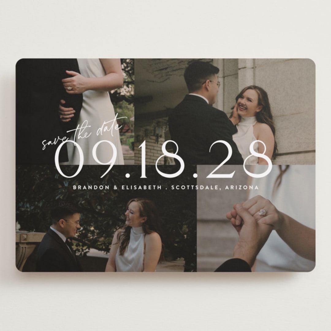 "Love Snaps" - Save the Dates in Opal by Cat Caudillo - Front