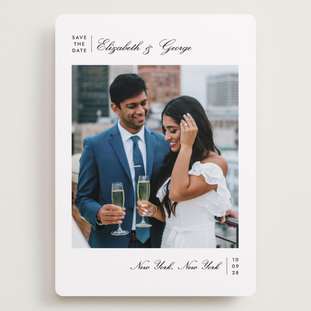 "Atelier" - Save the Dates in Ink by Megan Davis - Front