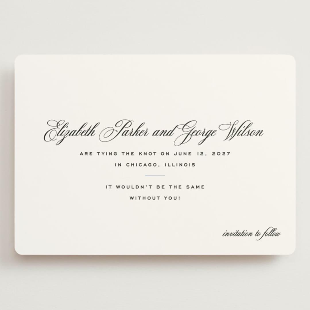"Cannes" - Save the Dates in Pearl by Megan Davis - Front