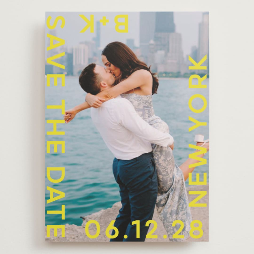 "type" - Save the Dates in Sunflower by Lori Wemple - Front