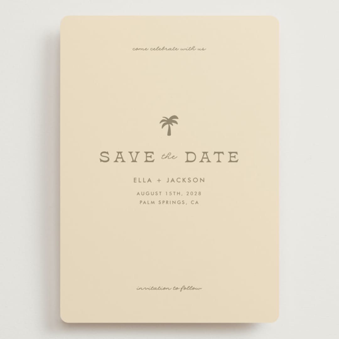 "Vacation" - Save the Dates in Sand by Olivia Goree - Front