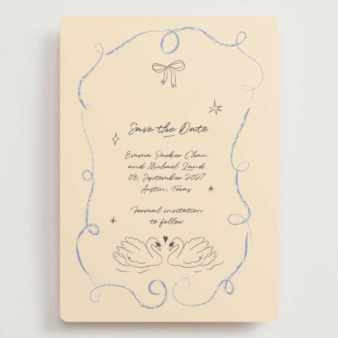 "The Swan" - Save the Dates in Dream by Helena Vitto - Front