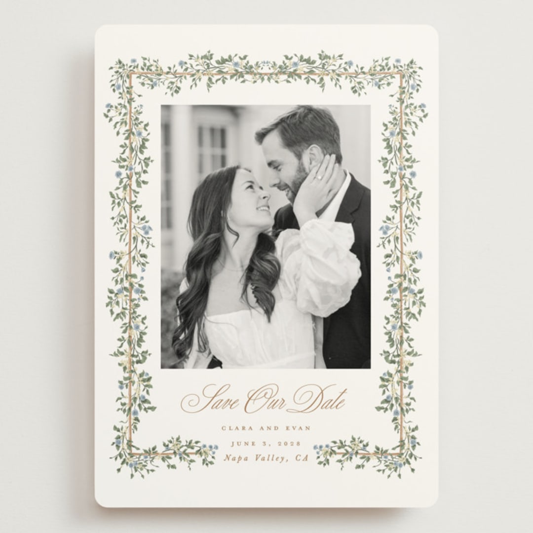 "Arbour" - Save the Dates in Lake by Leah Bisch - Front