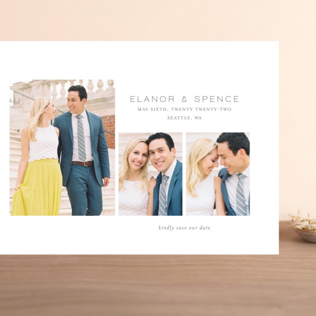 "Courtyard" - Save the Dates in Heather by Kimberly Morgan - Front