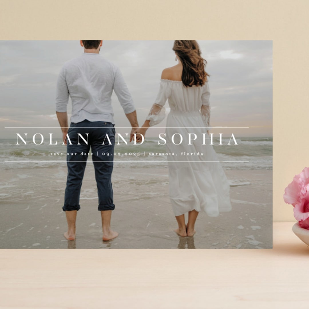 "Save_Our_Date-Modern" - Save the Dates in Pearl by Adam K - Front