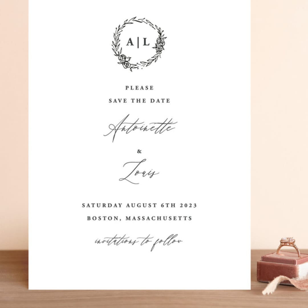 "Antoinette" - Save the Dates in Ivory by lulu and isabelle - Front