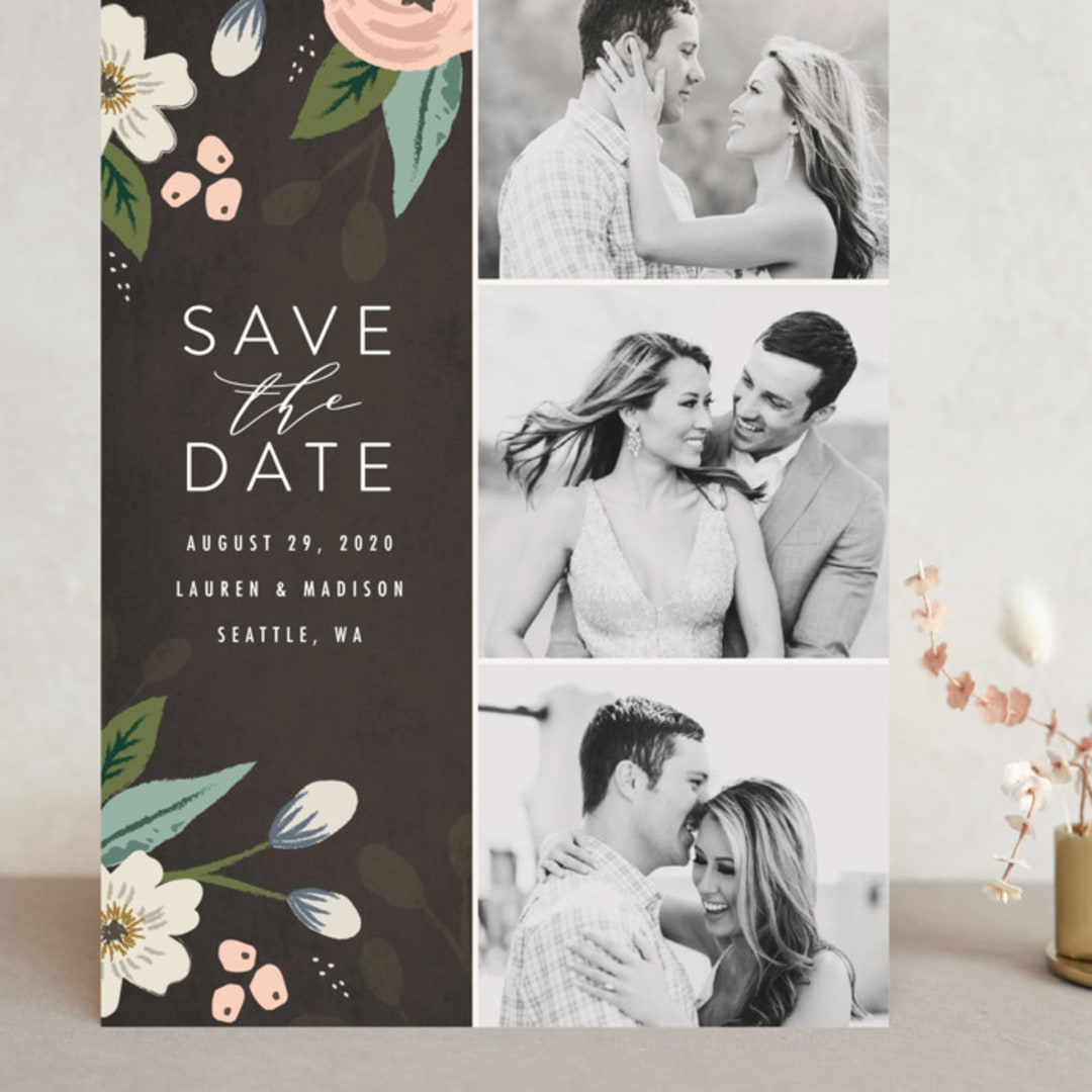 "Love in Bloom" - Save the Dates in Blush by Karidy Walker - Front