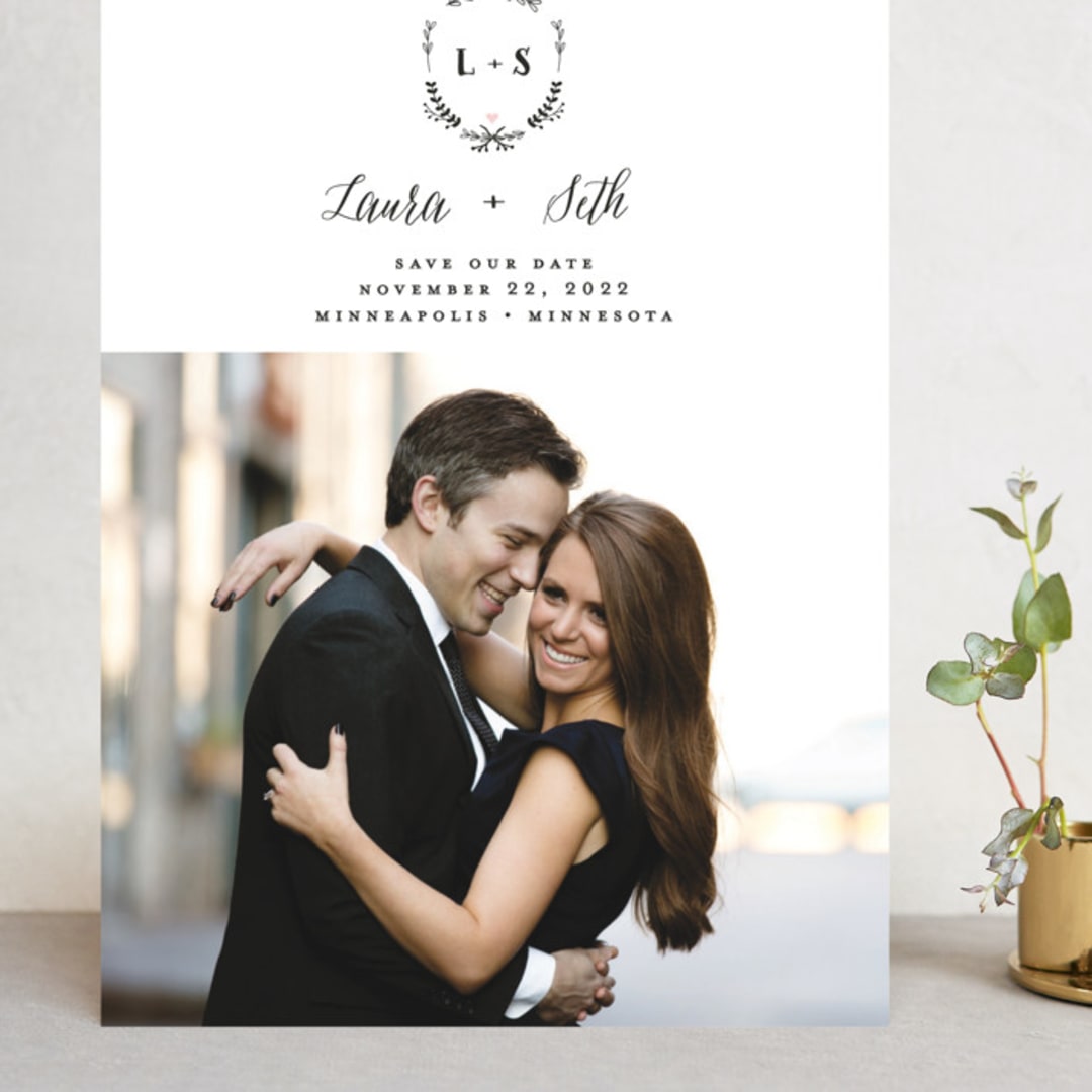 "Always" - Save the Dates in Blush by Susan Brown - Front