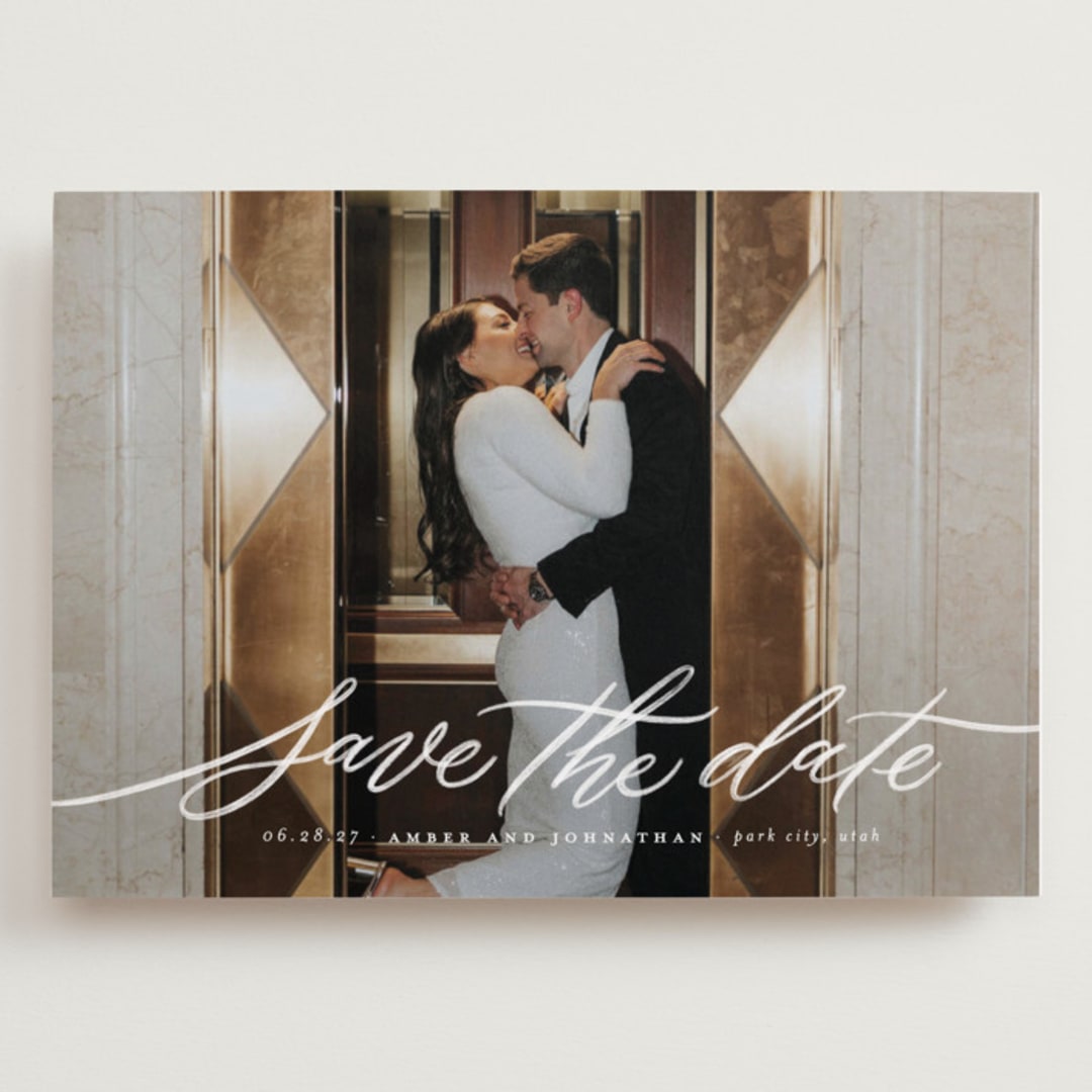 "Daisy" - Save the Dates in Chamomile by Wildfield Paper Co - Front