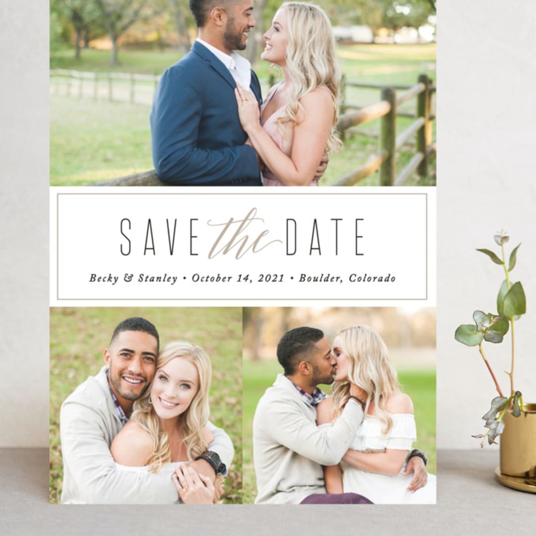 "Opulent" - Save the Dates in Cloud by Jessica Williams - Front