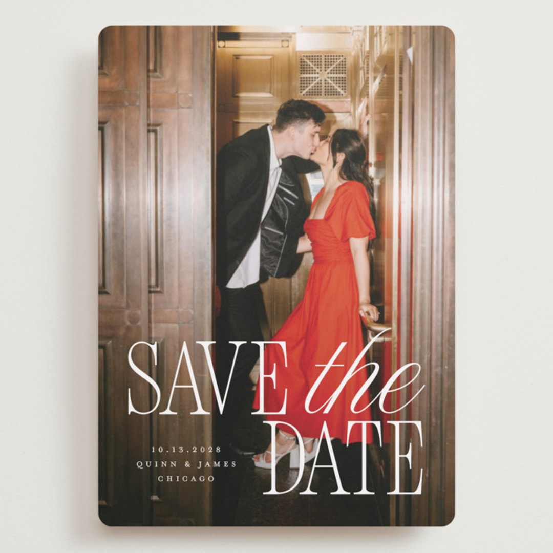 "Love Song" - Save the Dates in Snow by Pixel and Hank - Front