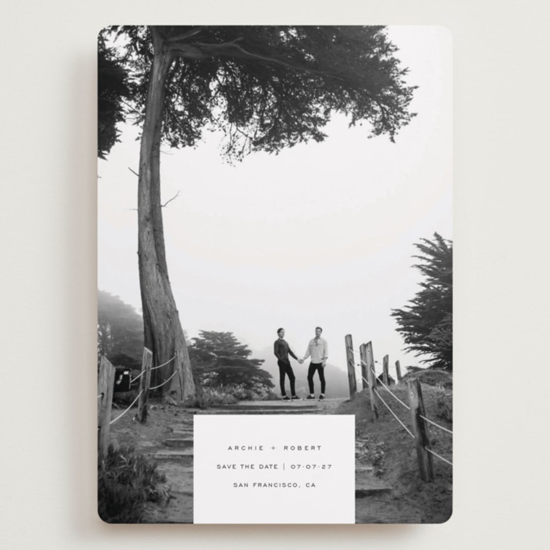 "True Love" - Save the Dates in Wave by Yuliya Evseeva - Front