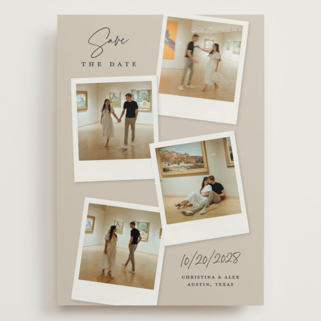 "Instant Elegance" - Save the Dates in Dune by Kerry Doyle - Front