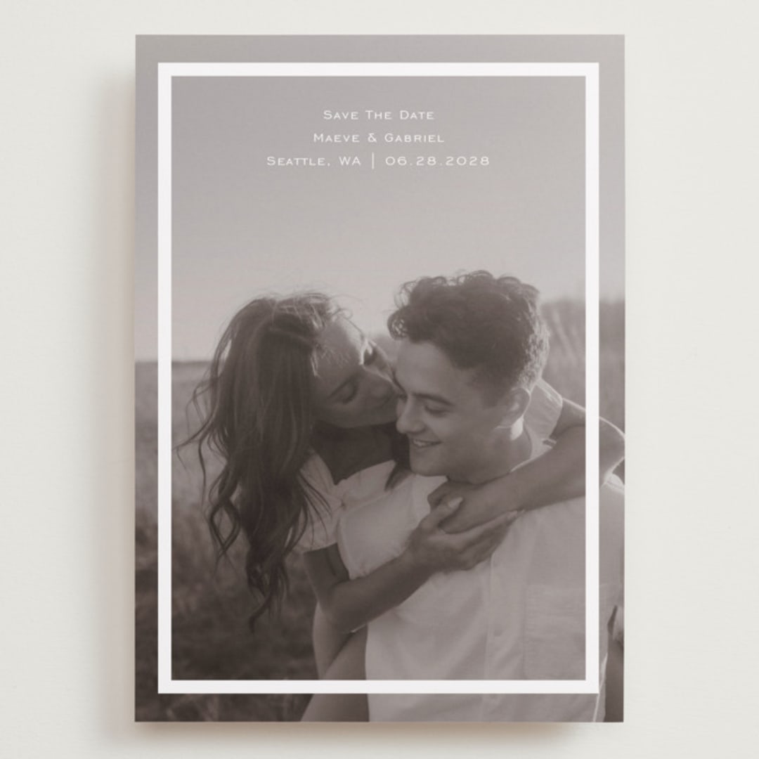 "boxed in" - Save the Dates in Quartz by Jenny Millington - Front