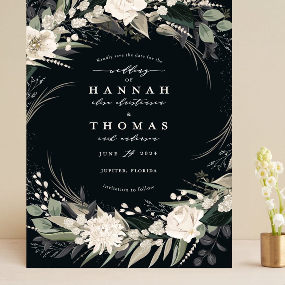 "Ivory Ring" - Save the Dates in Midnight by Susan Moyal - Front