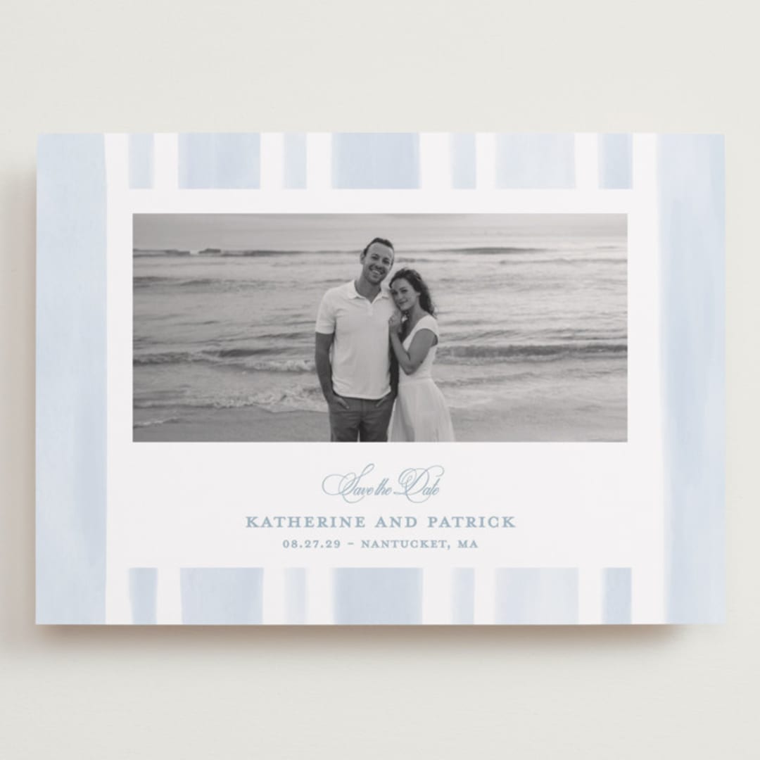 "Coastal crest" - Save the Dates in Ocean by Creo Study - Front