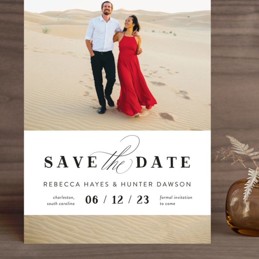 "Southern Charm" - Save the Dates in Noir by Beth Murphy - Front
