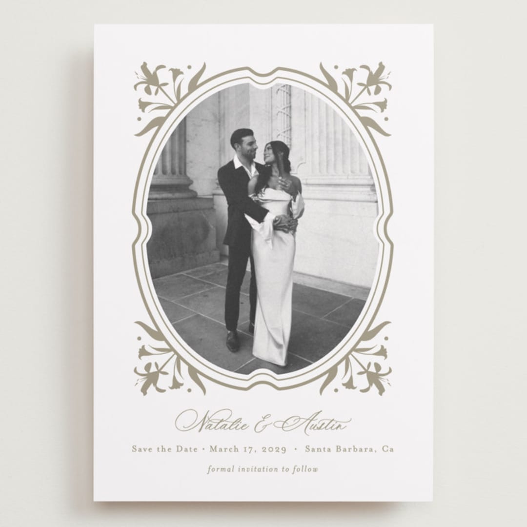 "Calia" - Save the Dates in Paris Rain by Jennifer Postorino - Front