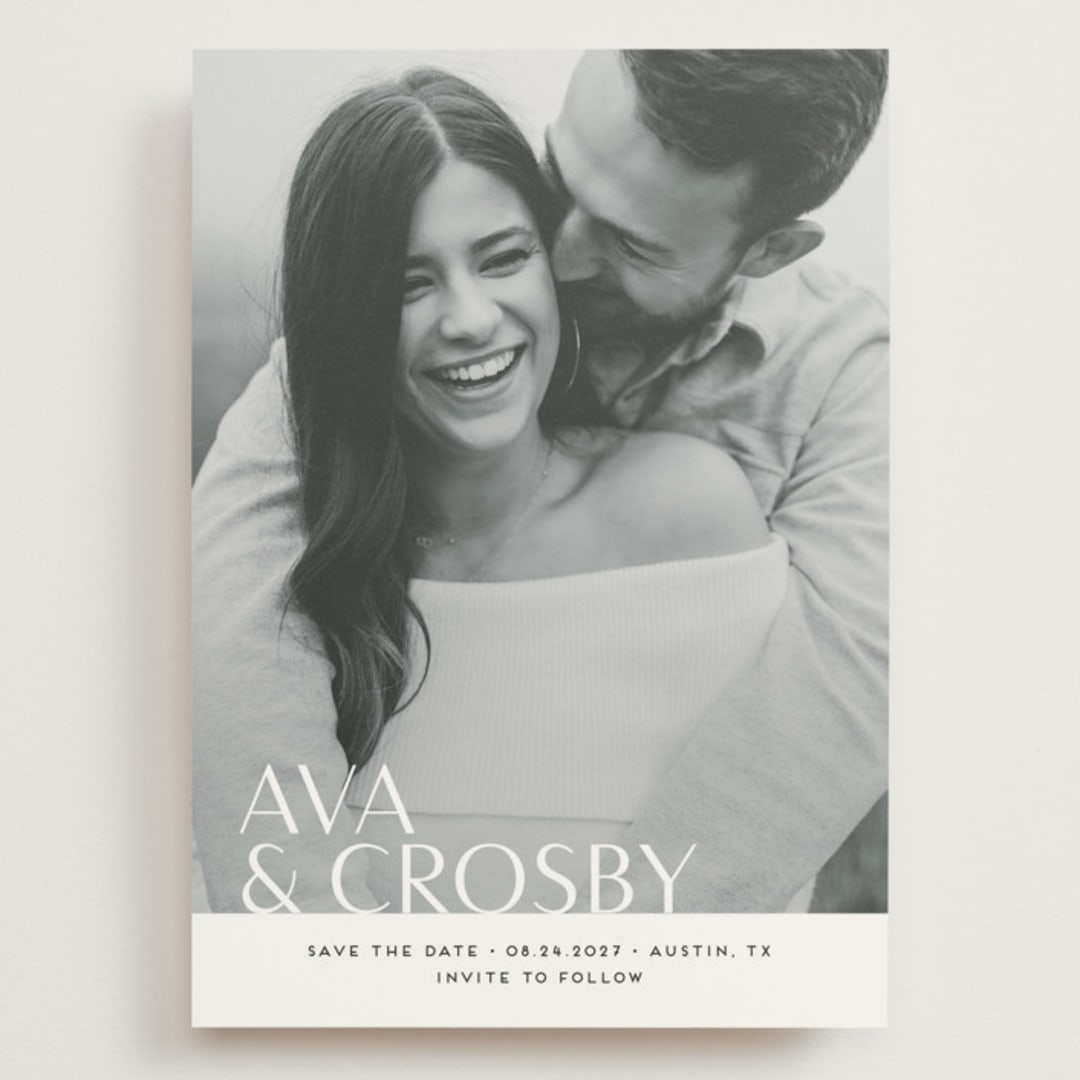 "Bold Names" - Save the Dates in Obsidian by Jennifer Postorino - Front