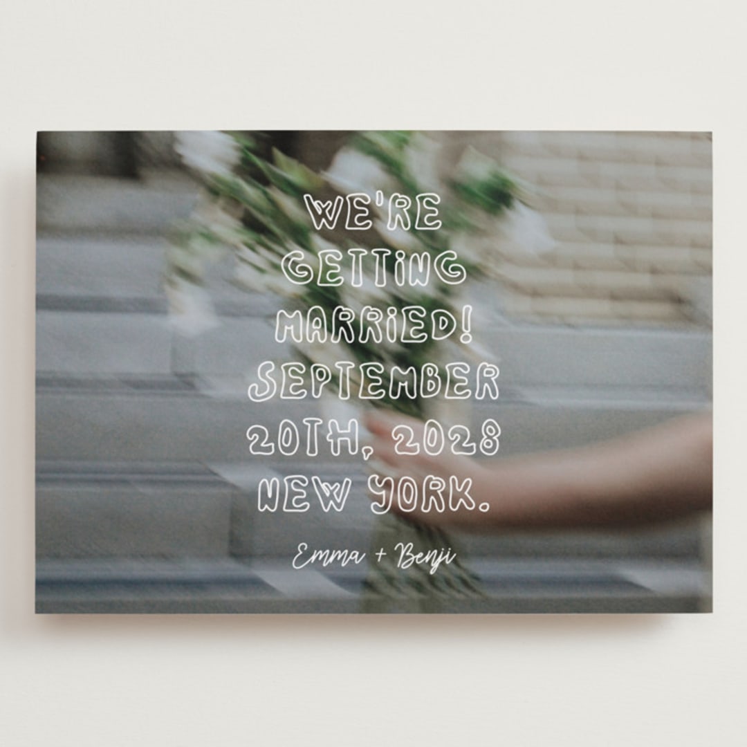 "Cool Kids" - Save the Dates in Vanilla by Helena Vitto - Front