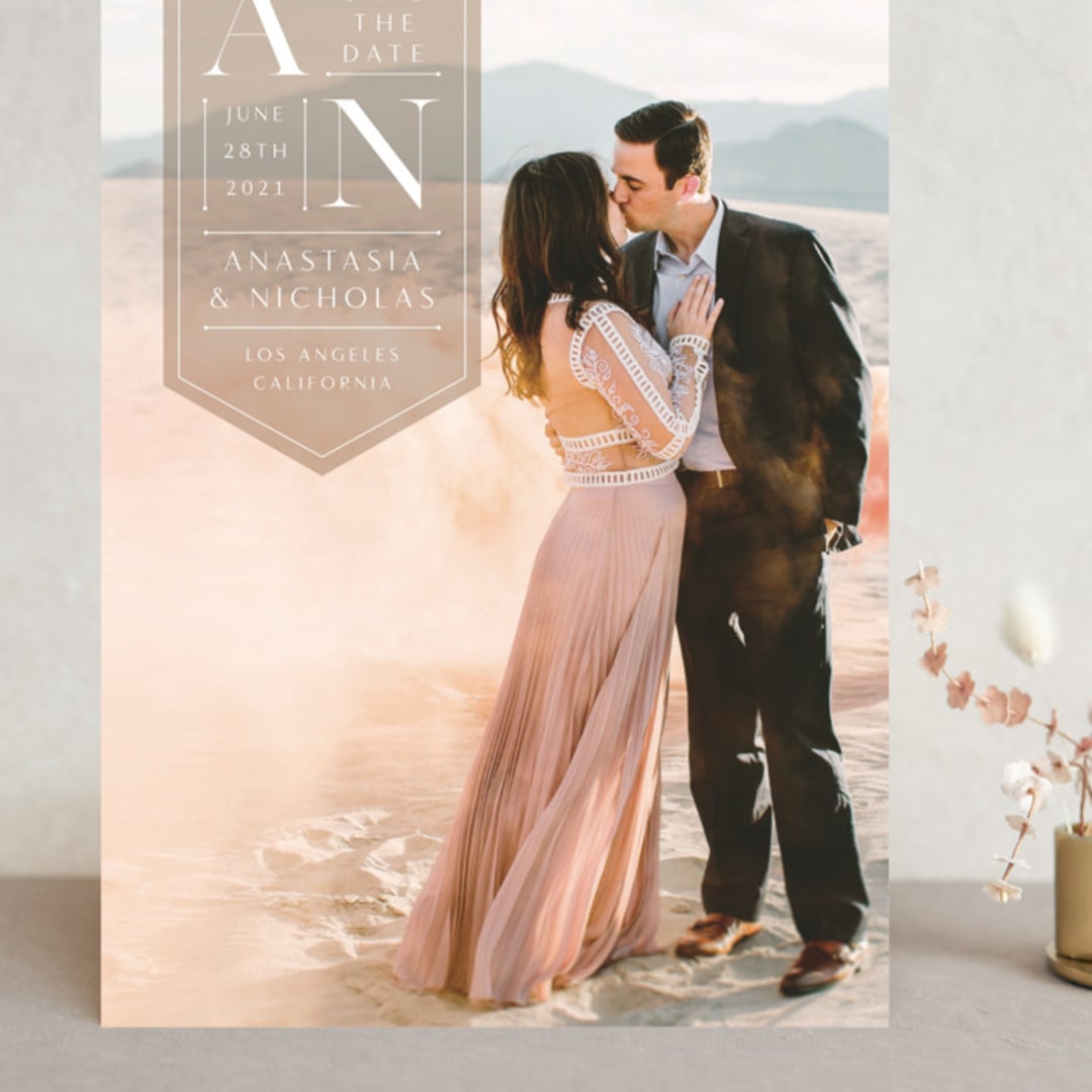 "Modeco" - Save the Dates in Mink by Jennifer Lew - Front