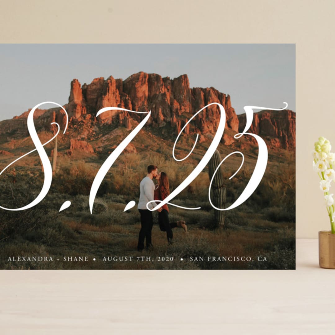 "Big is beautiful" - Save the Dates in Cotton by My Splendid Summer - Front