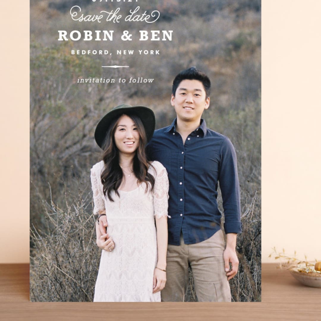 "Timeless" - Save the Dates in Cloud by Oscar and Emma - Karly Depew - Front