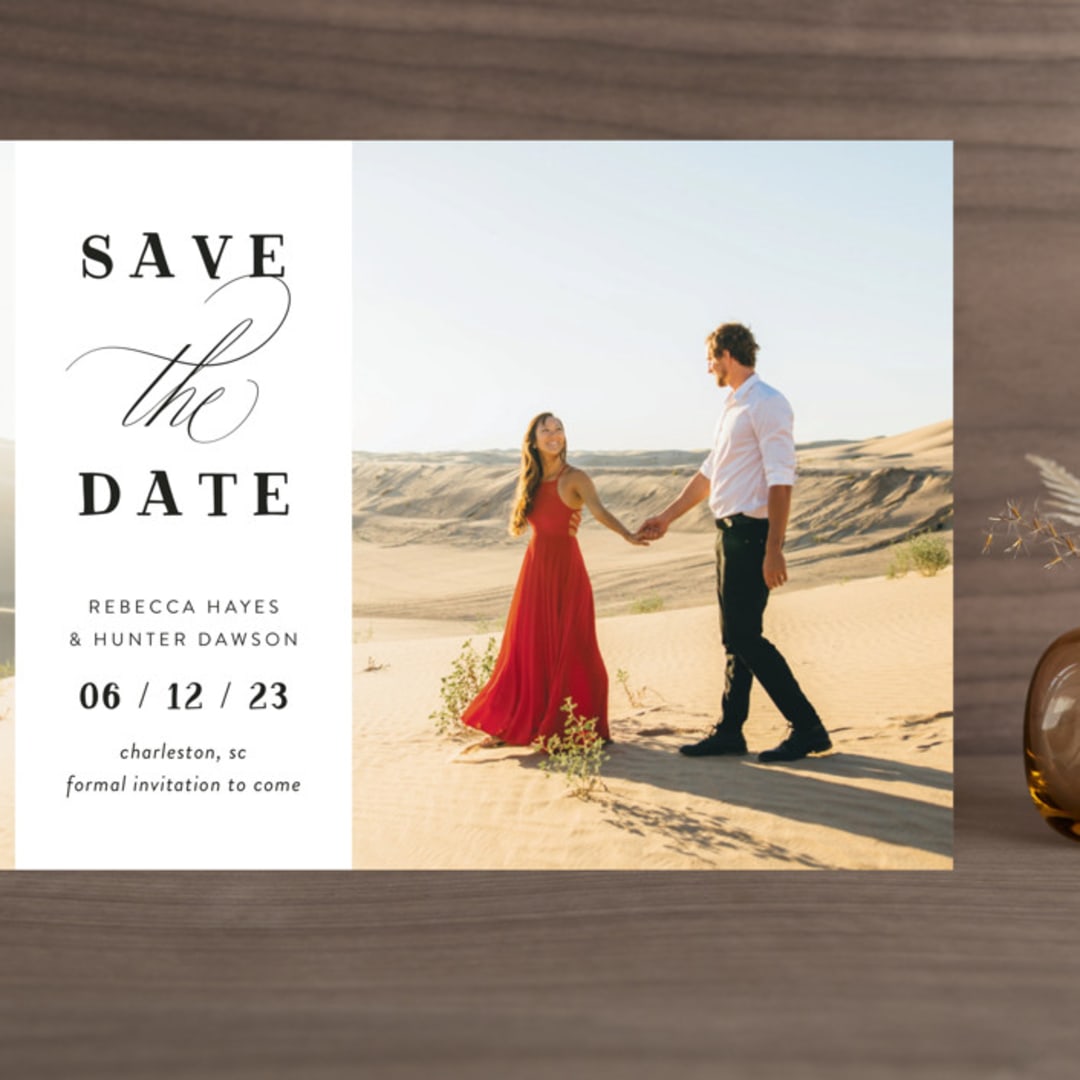 "Southern Charm" - Save the Dates in Noir by Beth Murphy - Front