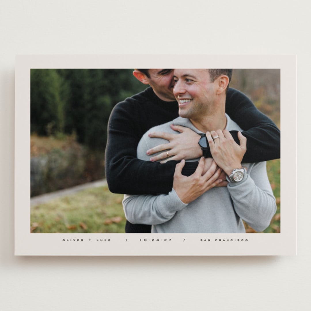 "Oliver" - Save the Dates in Caviar by Kristie Kern - Front