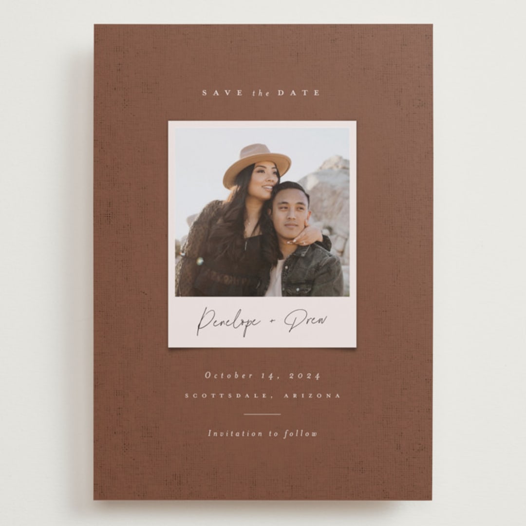 "Patina" - Save the Dates in Rust by Ekko Studio - Front