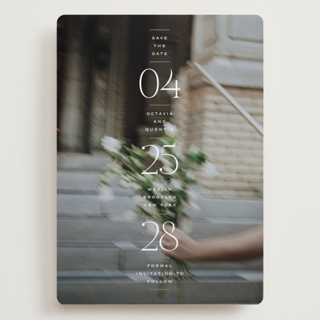 "Updated" - Save the Dates in Chiffon by Heather Schertzer - Front