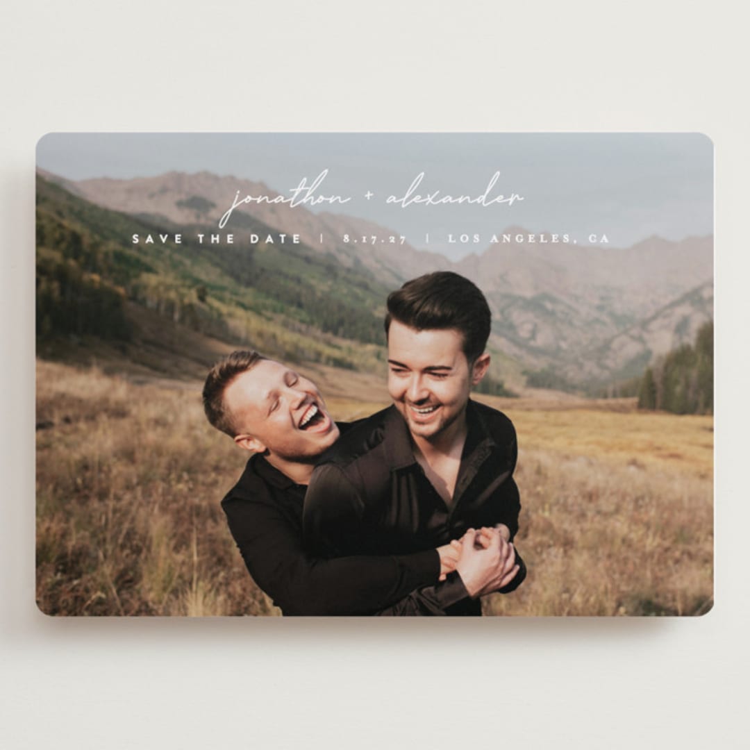 "Inked" - Save the Dates in Cloud by JoAnn Jinks - Front