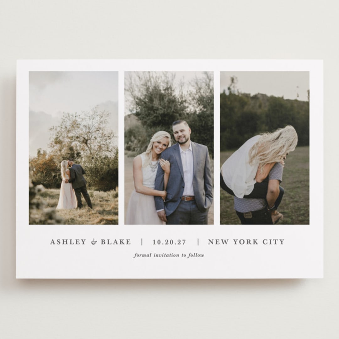 "maybe im amazed" - Save the Dates in Slate by Jula Paper Co. - Front