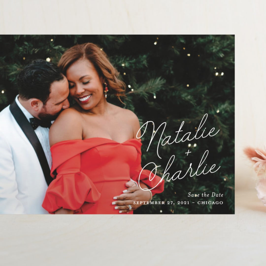"Namely" - Save the Dates in Ivory by Kaydi Bishop - Front