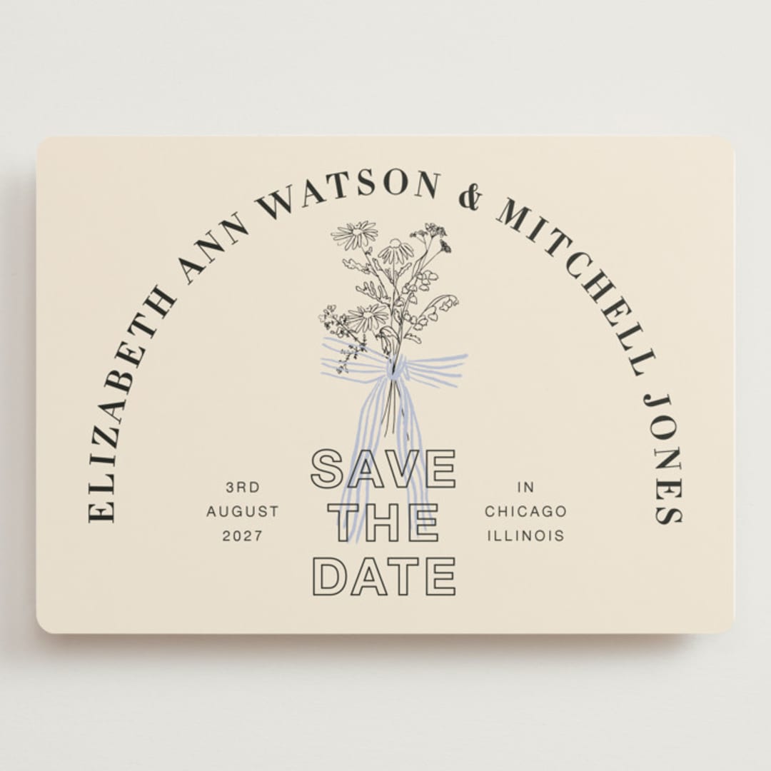 "Sealed" - Save the Dates in Daisy by Baumbirdy - Front