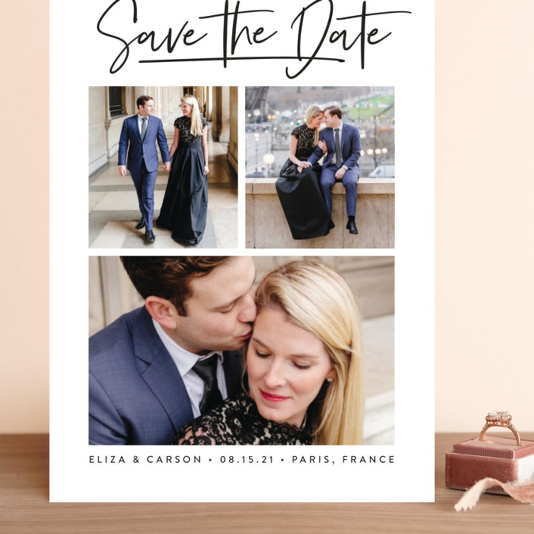 "our gallery" - Save the Dates in Ivory by Susan Asbill - Front