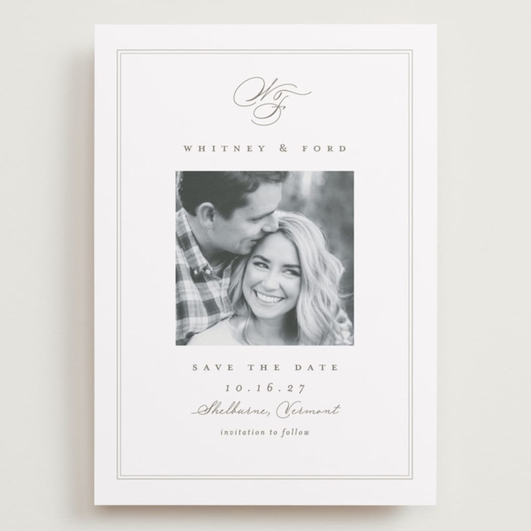 "Simple Edge" - Save the Dates in Cloud by Amy Kross - Front