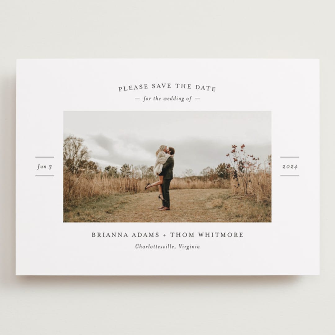 "More Than a Crush" - Save the Dates in Ebony by Ann Gardner - Front
