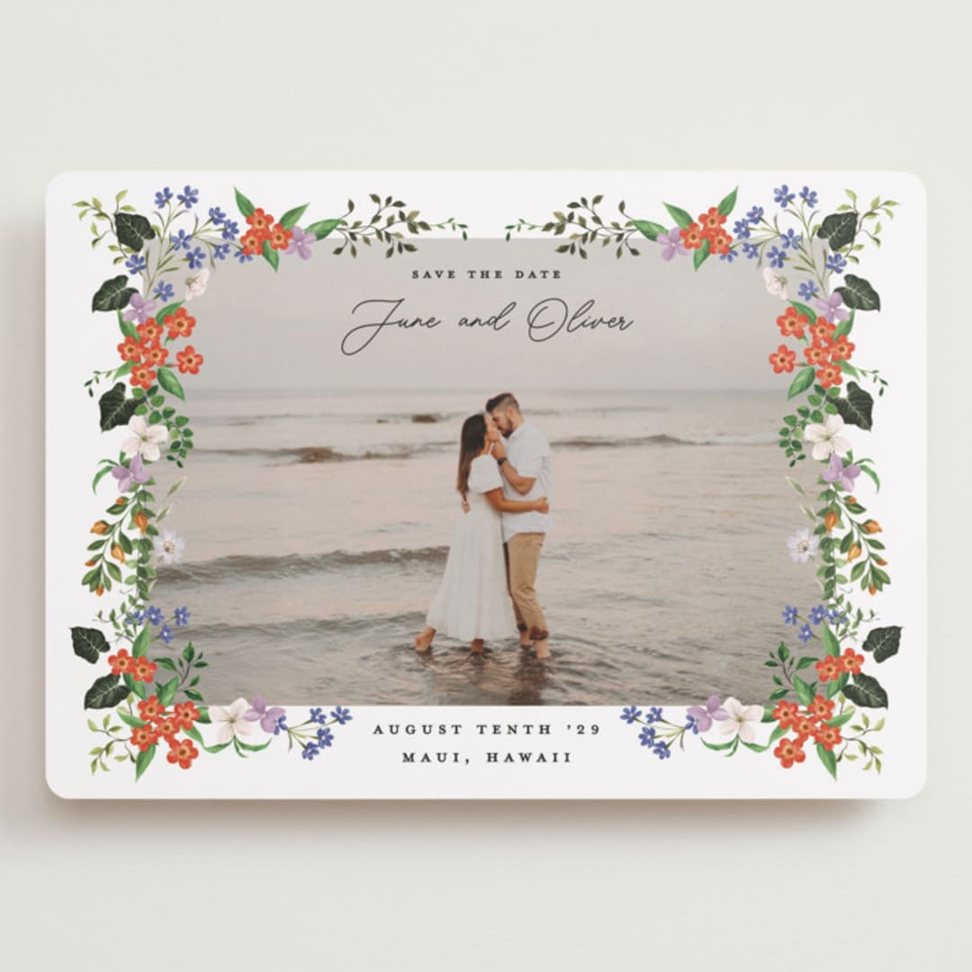 "tropicana" - Save the Dates in Lotus by Sarah Knight - Front