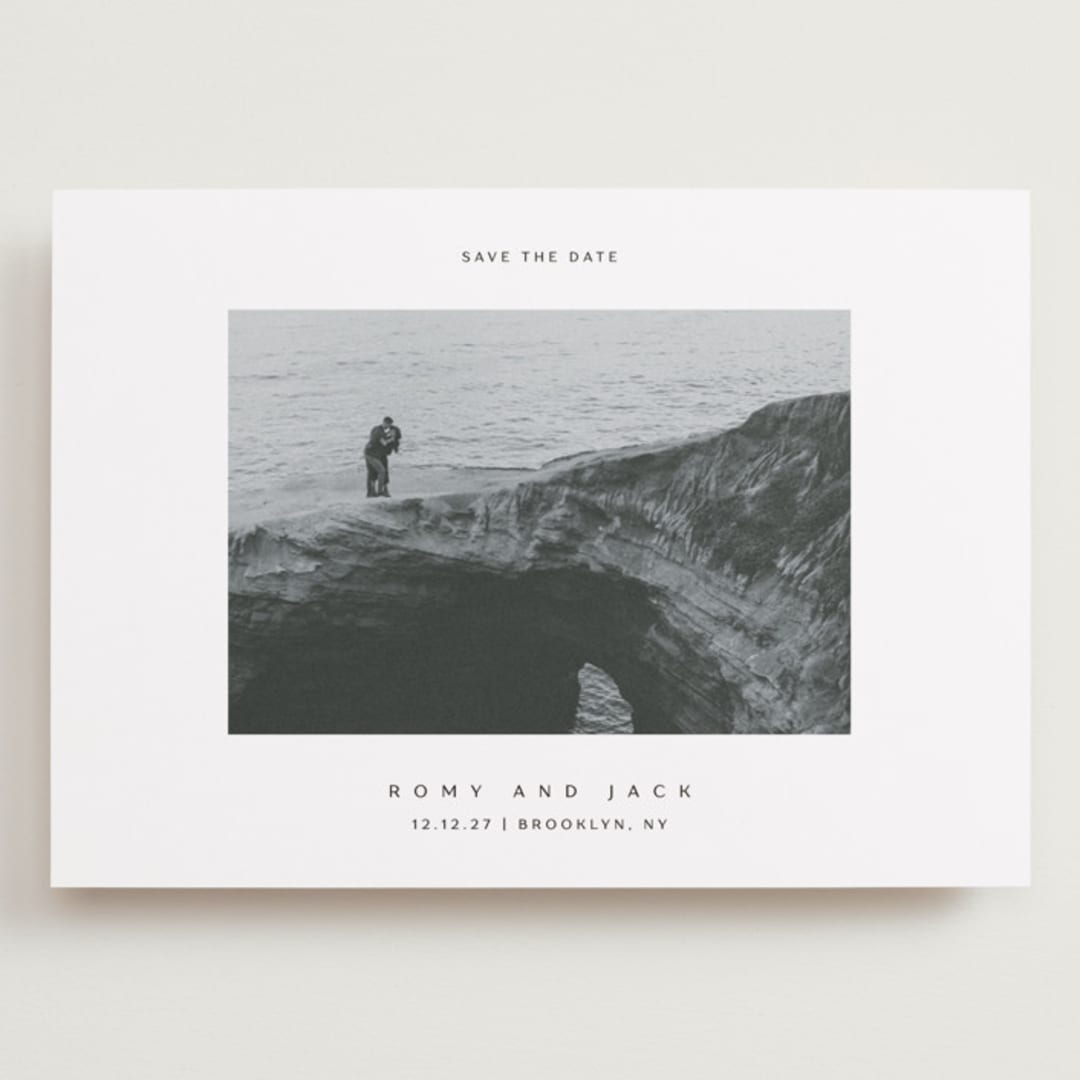 "Breathe love" - Save the Dates in Wave by Yuliya Evseeva - Front