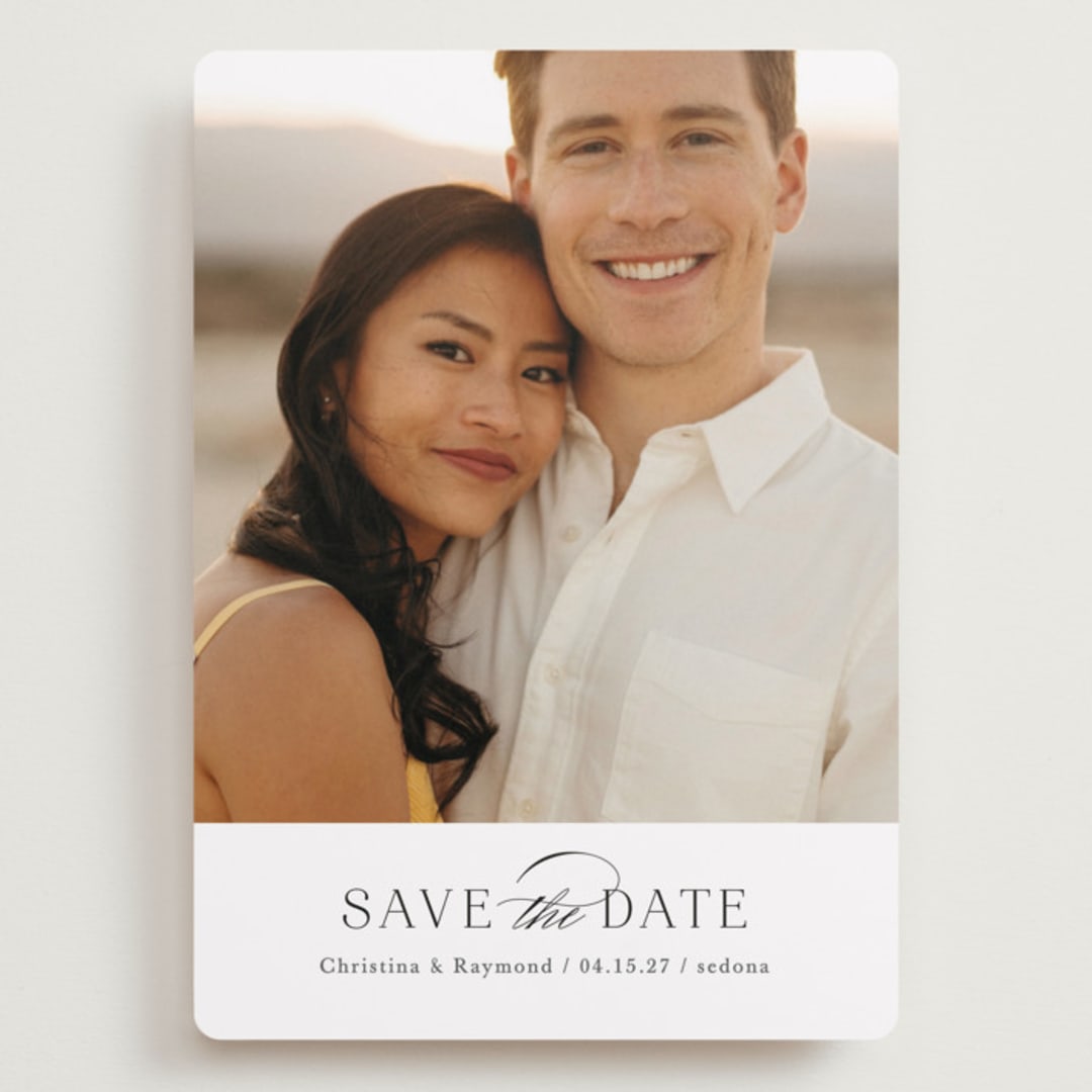 "Eternal Flame" - Save the Dates in Onyx by Mansi Verma - Front