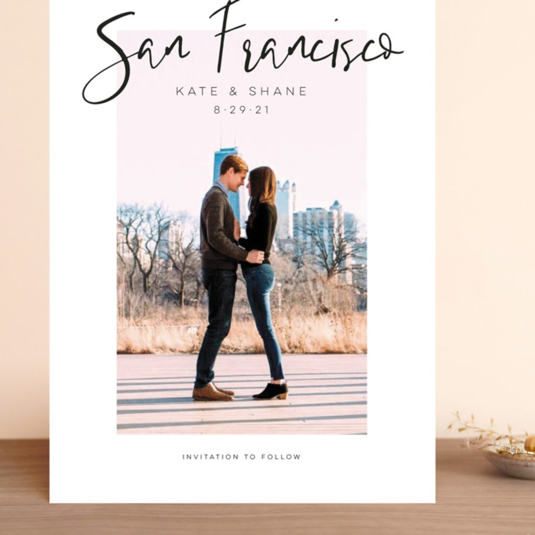 "City Love" - Save the Dates in Snow by John Paul - Front