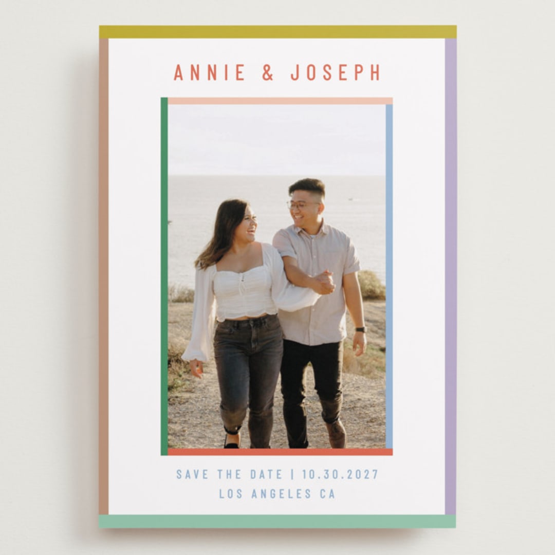 "Color Frame" - Save the Dates in Candy by Kelly Watkins - Front