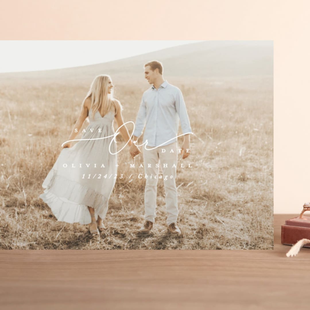 "Our Date" - Save the Dates in Diamond by Jen Banks - Front