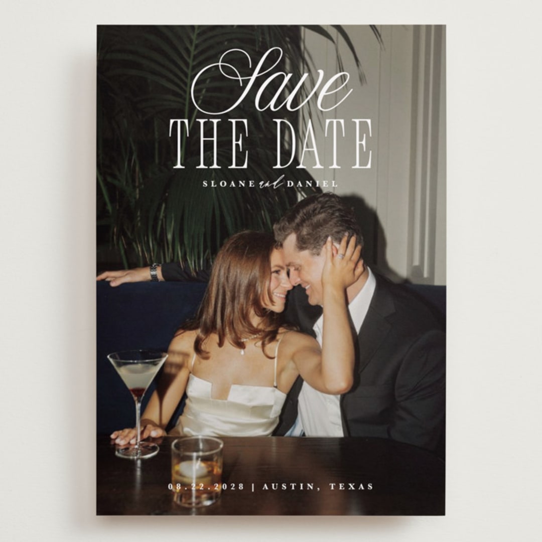 "His & Hers" - Save the Dates in Porcelain by Maria Alou - Front