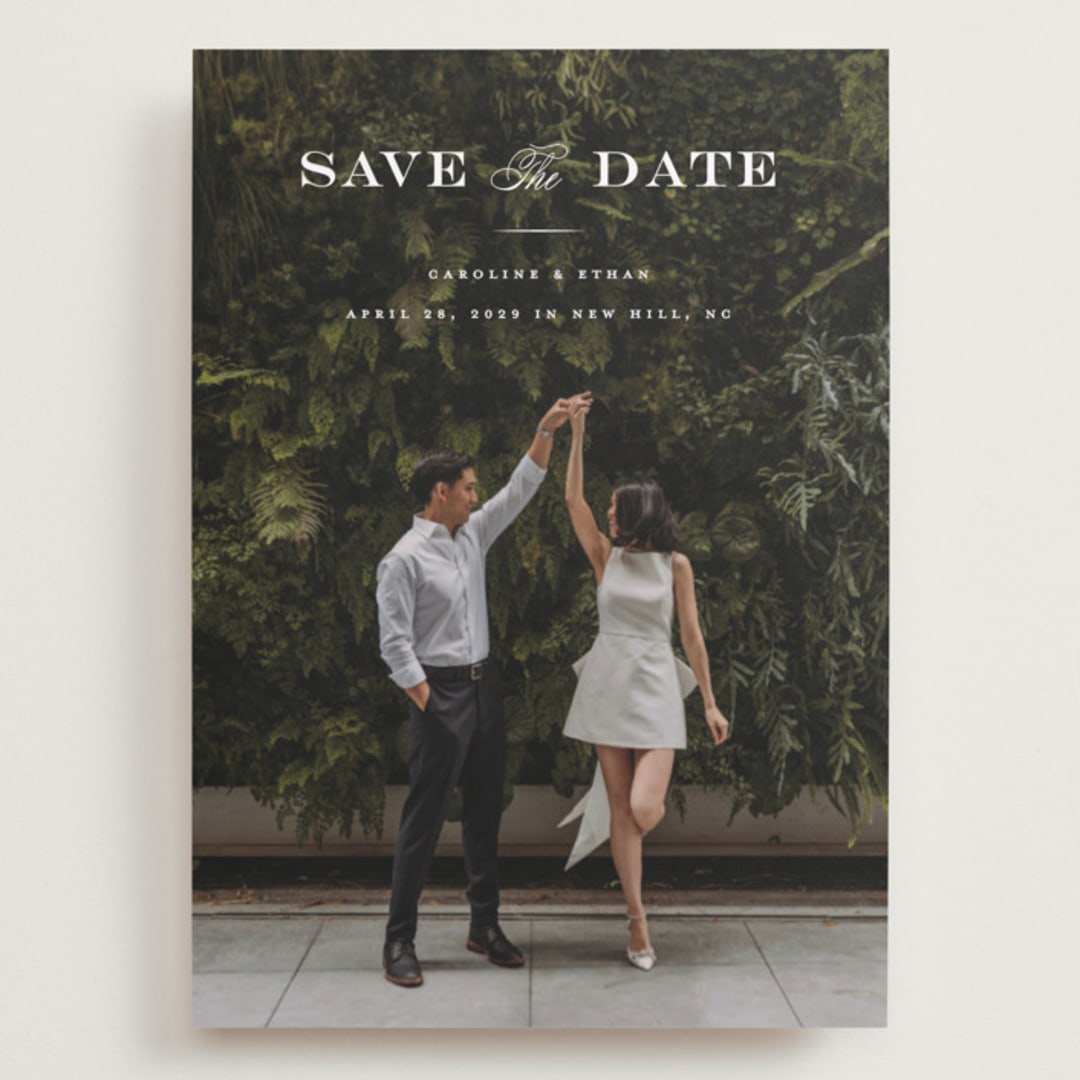 "Proper" - Save the Dates in Gown by Carolyn MacLaren - Front