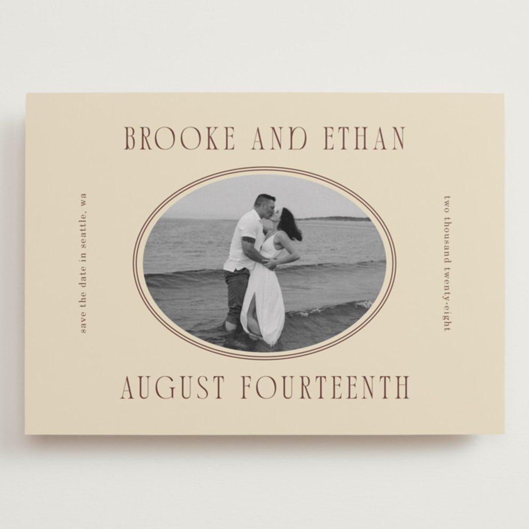 "Ethan" - Save the Dates in Buttercream by Angela Garrick - Front