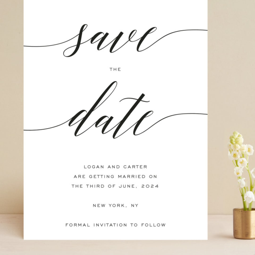"Someone Like You" - Save the Dates in Pearl by Design Lotus - Front