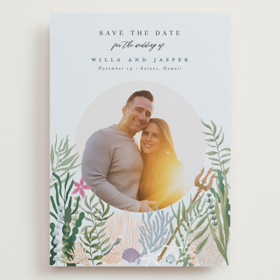 "Part Of Your World from Disney's Little Mermaid" - Save the Dates in Sea by Alethea and Ruth - Front